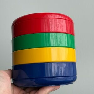 Vintage Italy Rexite MULTIPLOR 900 Primary Colour Rino Pirovano Desk Organizer